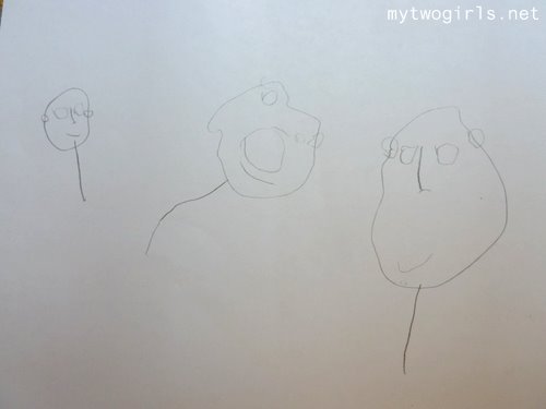 Zaria's drawing Baloon Family 1